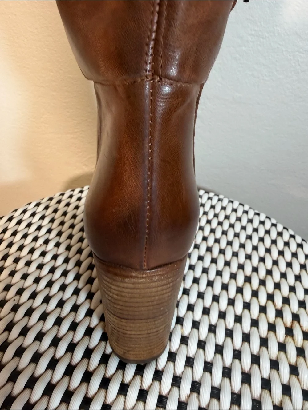 Free People Dakota Tall Chestnut Brown Over-the-Knee Leather Boots